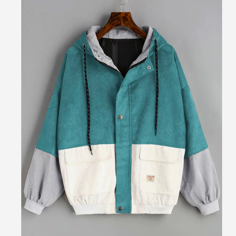 Dreifarbige Cordjacke 5
