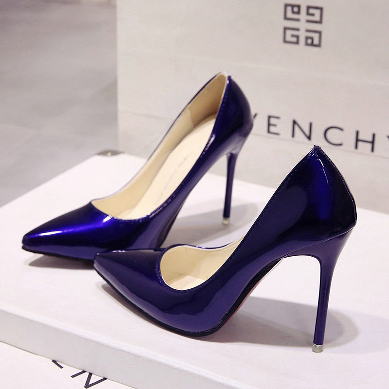 Elenora - Damen High Heels mit spitzer Kappe – Elegante Pumps für festliche Anlässe und Büro Blau