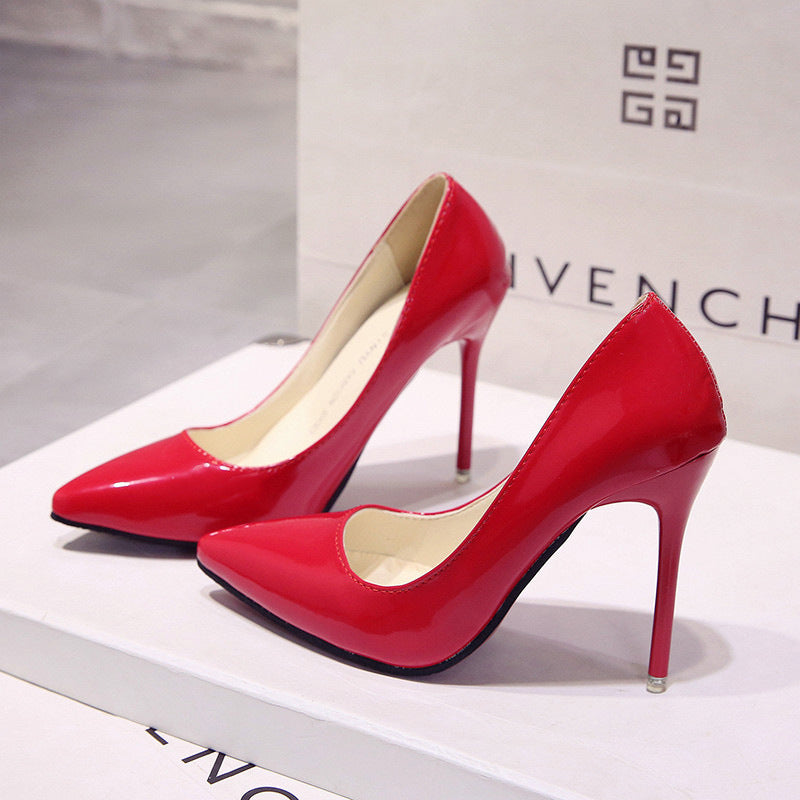 Elenora - Damen High Heels mit spitzer Kappe – Elegante Pumps für festliche Anlässe und Büro Rot
