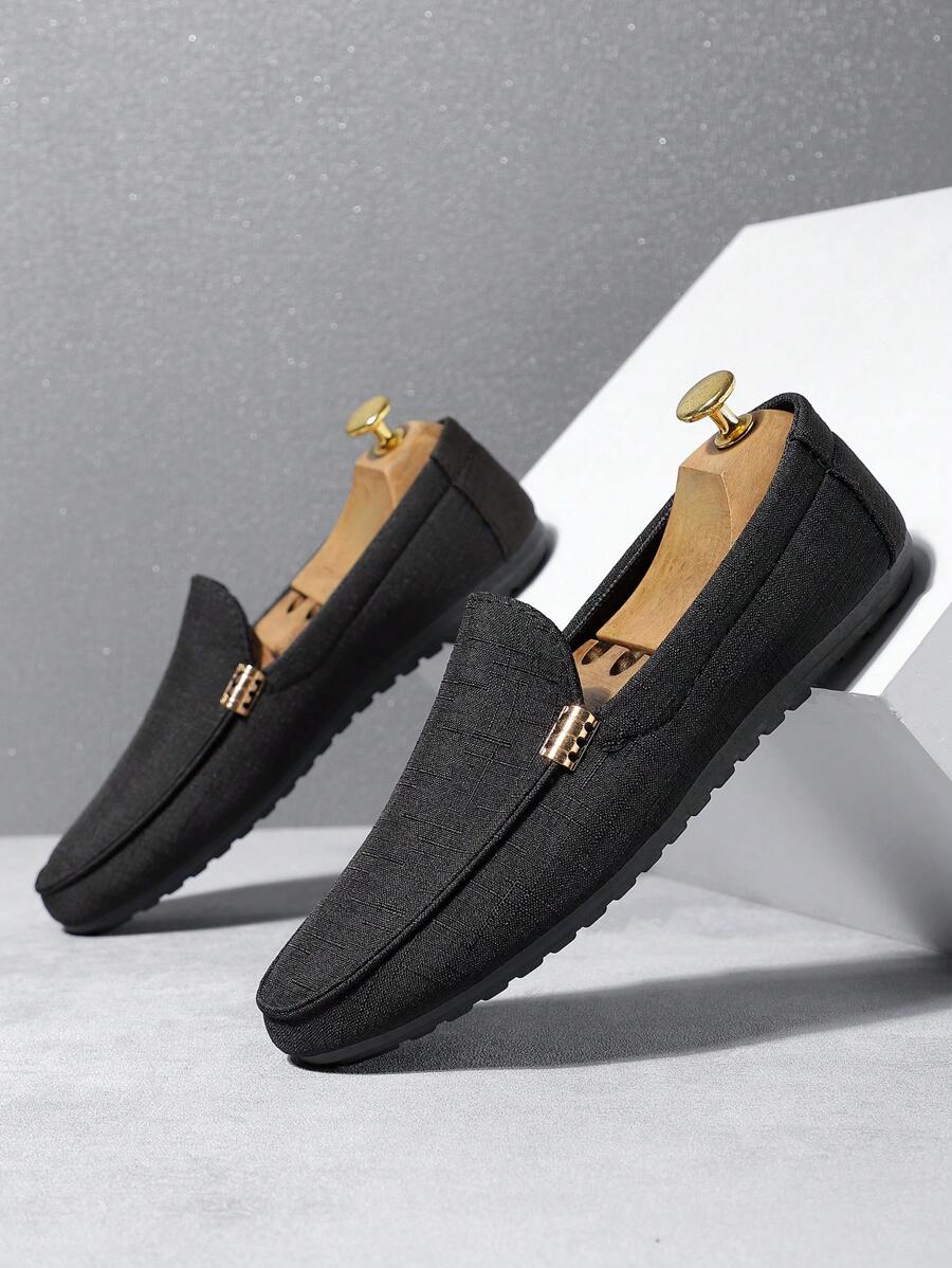 Elias – Herren Slipper Peking-Stil Rutschfest Leicht Bequem 3