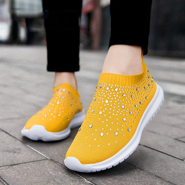 Emilie - Atmungsaktive & Ergonomische Damen Schuhe für den Frühling Gelb