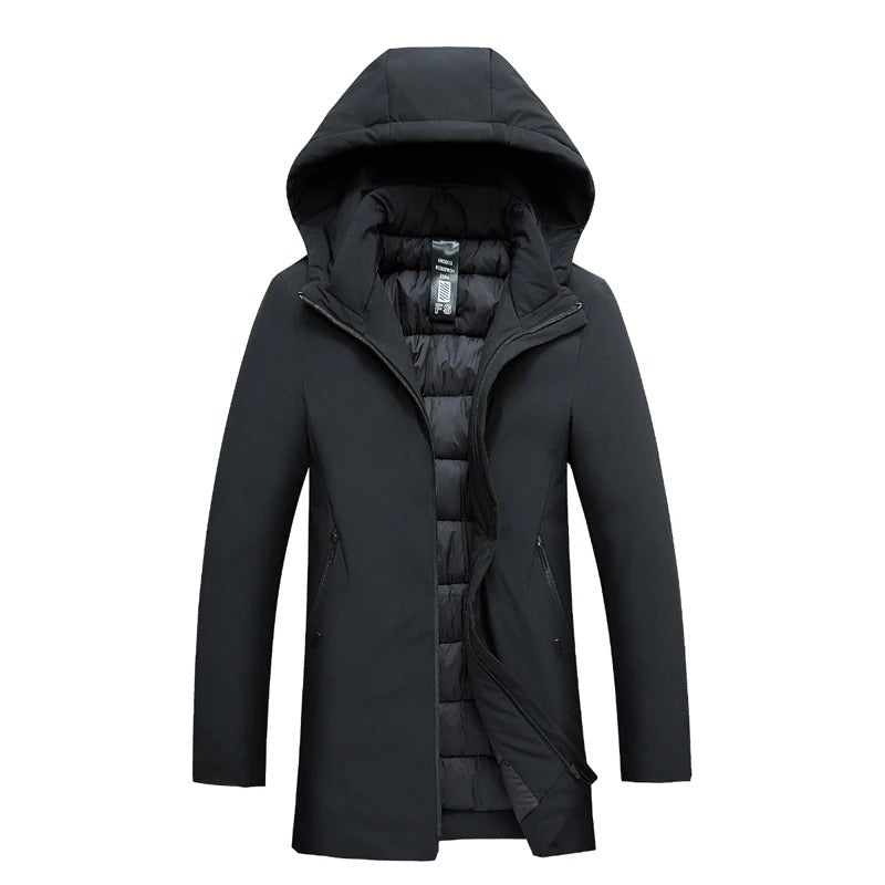 Erik - Winterparka Mantel Warm Wasserdicht Modern Schwarz