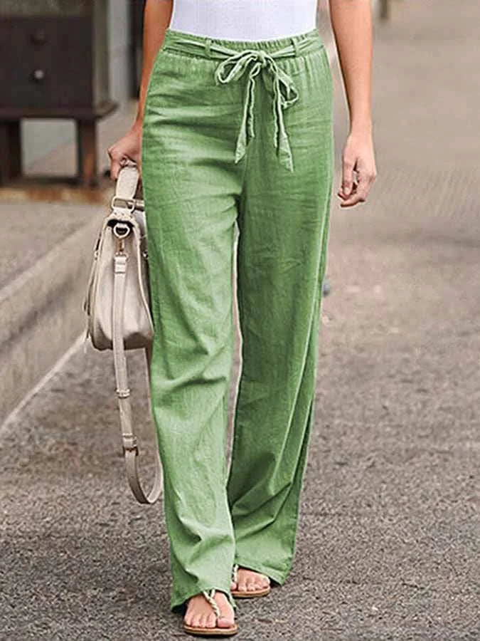 Esther - Sommerliche Leinenhosen für Damen Grün