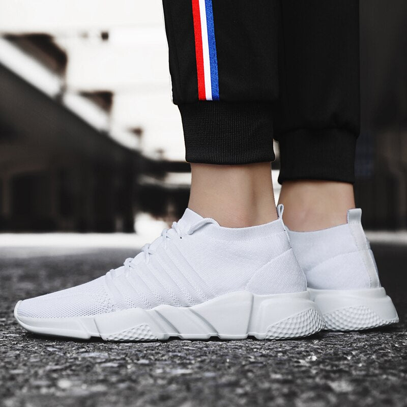 Fabian - Atmungsaktive Herren-Turnschuhe Ganz Weiß