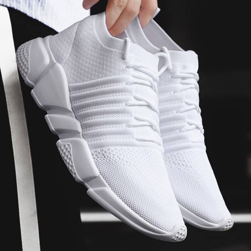 Fabian - Atmungsaktive Herren-Turnschuhe Ganz Weiß 1