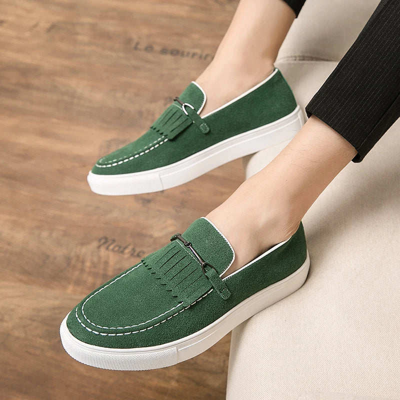 Falk – Elegante Herren Loafer Aus Hochwertigem Wildleder 10