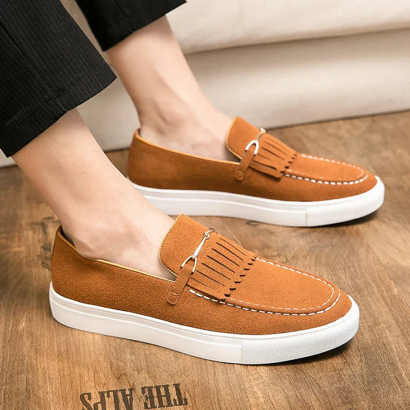 Falk – Elegante Herren Loafer Aus Hochwertigem Wildleder 8