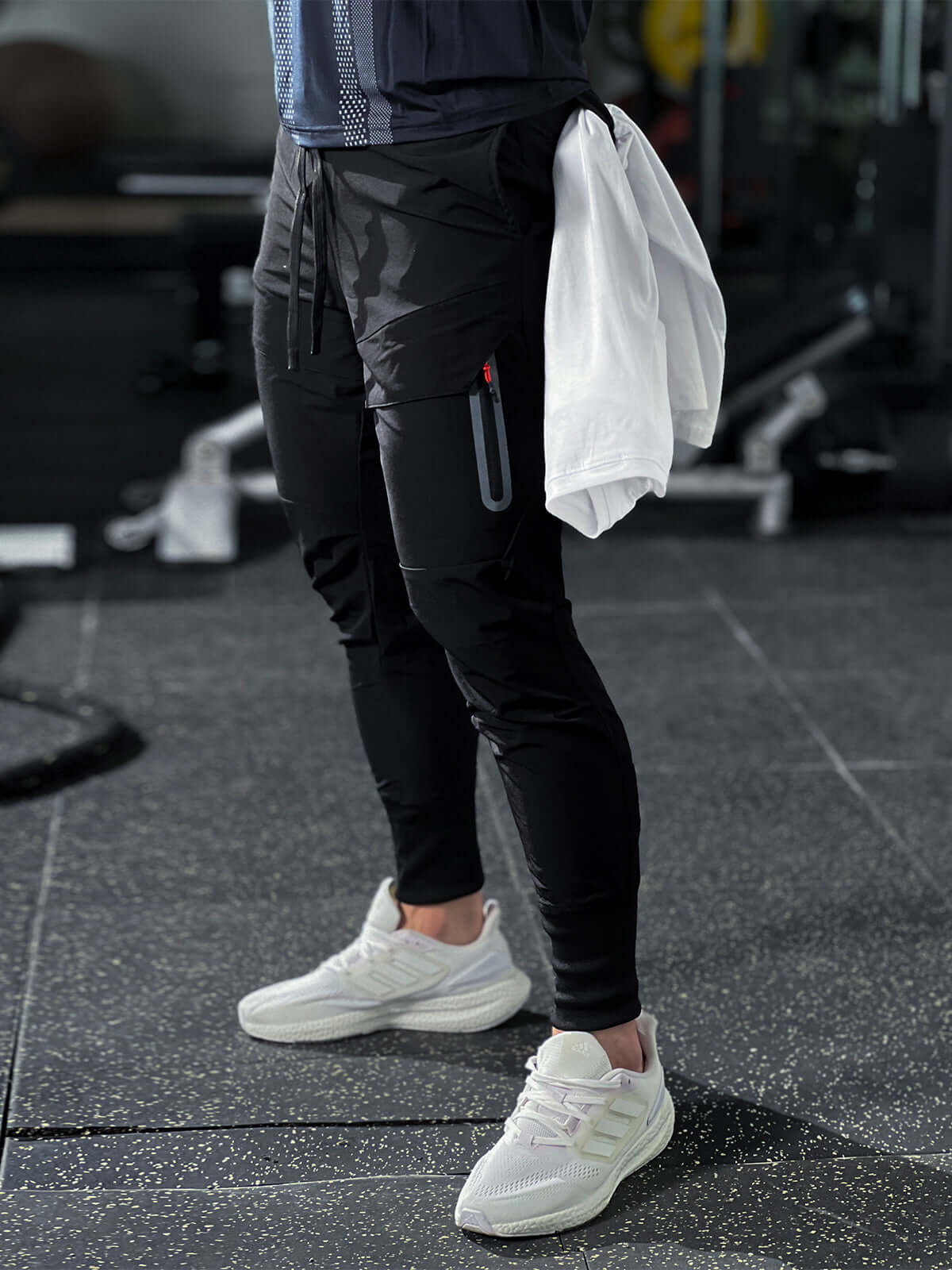 Flavio - Herren Jogginghose Schwarz Trainingshose Schwarz