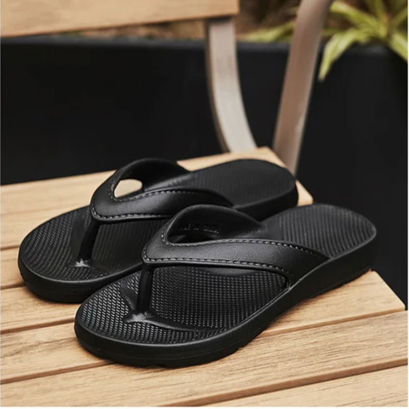 Florentina- Leichte Rutschfeste Sommerslipper Für Damen Schwarz