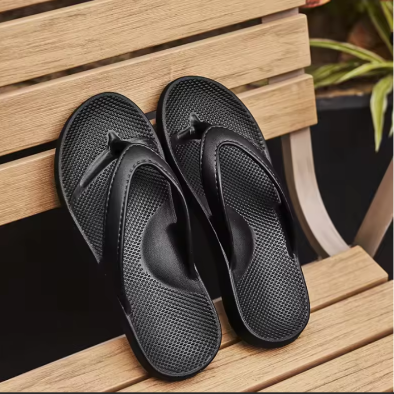 Florentina- Leichte Rutschfeste Sommerslipper Für Damen Schwarz 1
