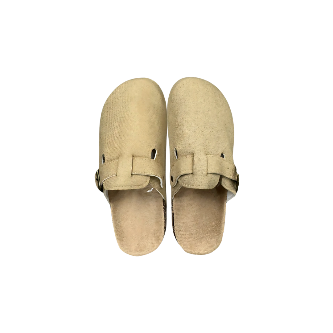 Francesca- Bequem Klassischer Stil Geschlossene Zehen Flache Sandalen Hellbraun