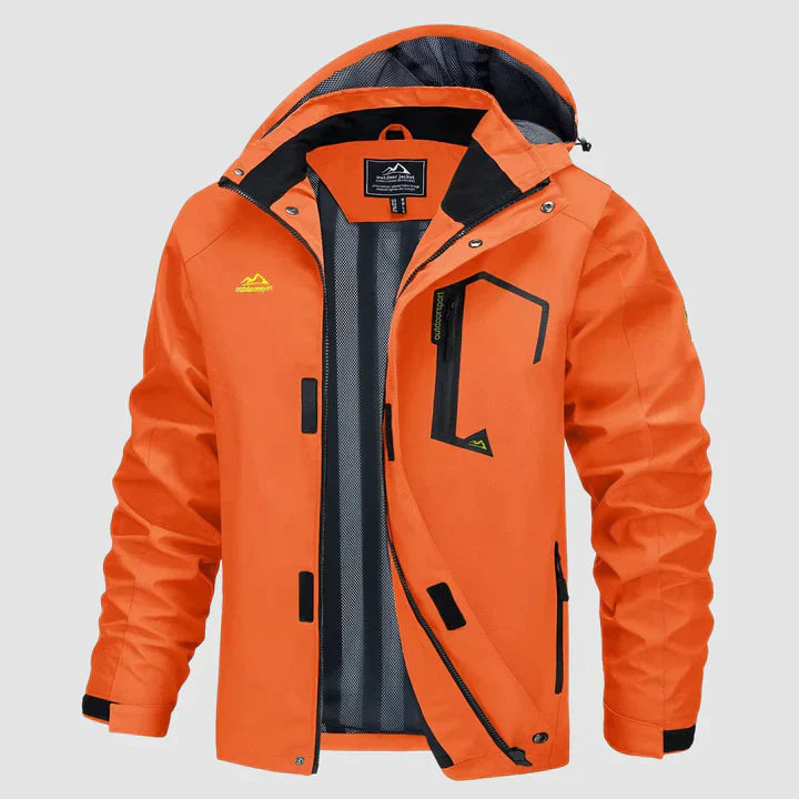 Ismael - Warme Herren Winterjacke mit Kapuze und Taschen