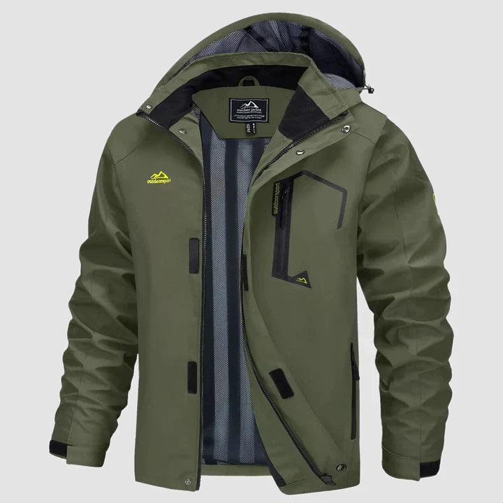 Ismael - Warme Herren Winterjacke mit Kapuze und Taschen