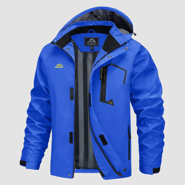 Ismael - Warme Herren Winterjacke mit Kapuze und Taschen
