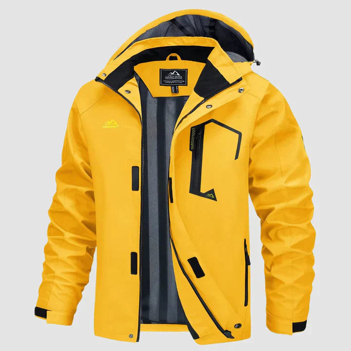 Ismael - Warme Herren Winterjacke mit Kapuze und Taschen