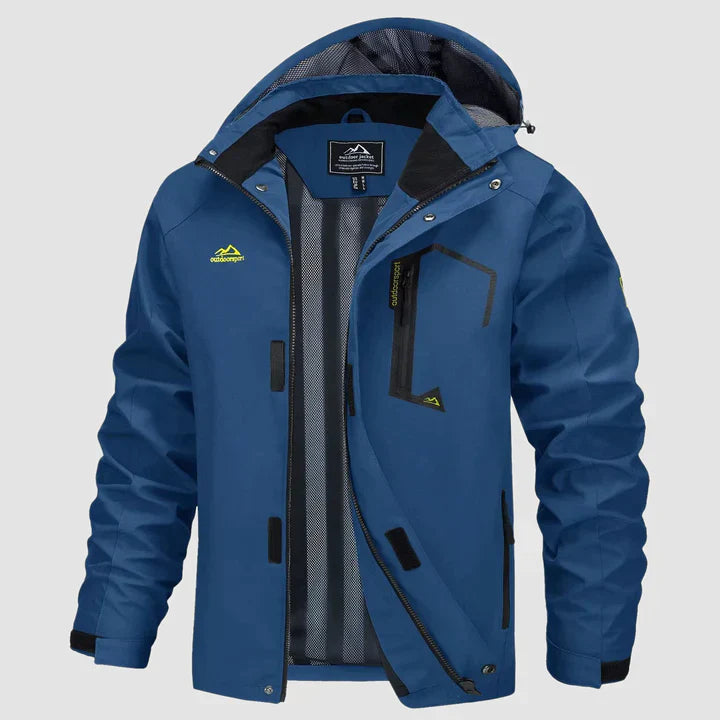 Ismael - Warme Herren Winterjacke mit Kapuze und Taschen