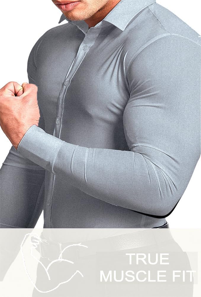 Gideon - Slim-Fit Herrenhemd für Frühling 2025 Grau 3