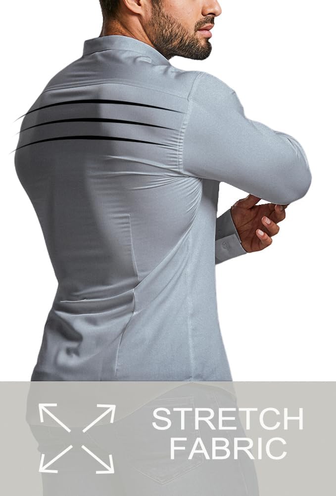 Gideon - Slim-Fit Herrenhemd für Frühling 2025 Grau 4