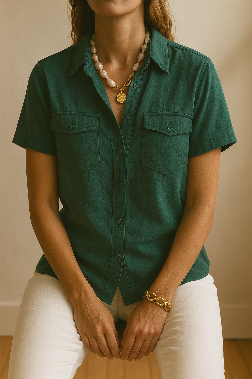 Florence - Kurzärmelige Streetwear-Bluse