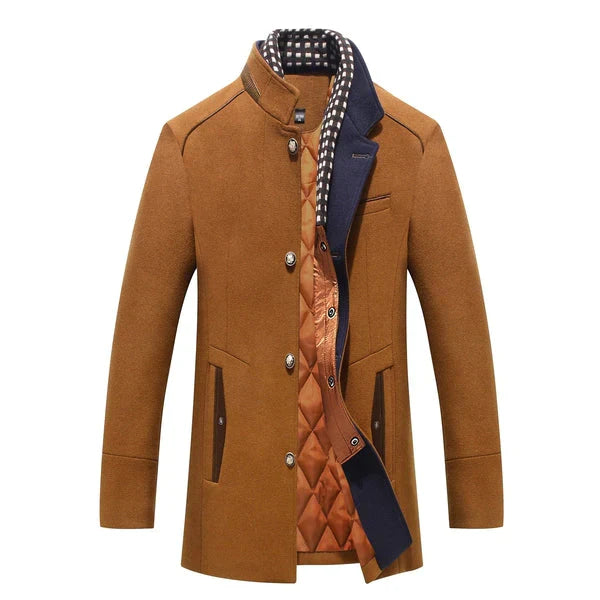 Greta - Winter Wollmantel Braun
