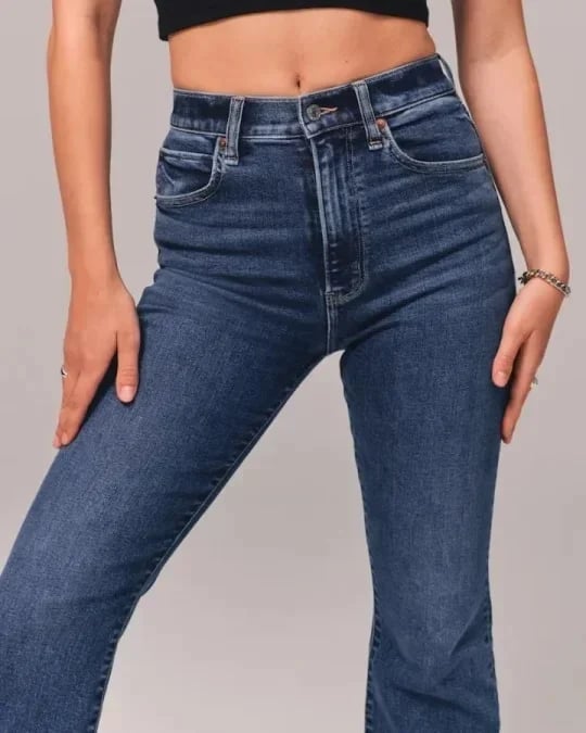 Gudrun - Stilvolle Jeans mit hoher Taille Dunkelblau 5