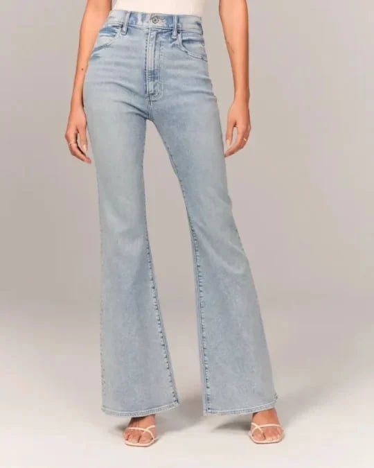 Gudrun - Stilvolle Jeans mit hoher Taille Hellblau
