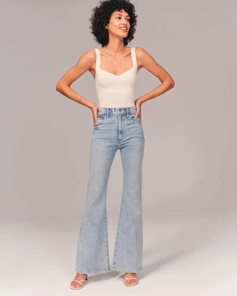 Gudrun - Stilvolle Jeans mit hoher Taille Hellblau