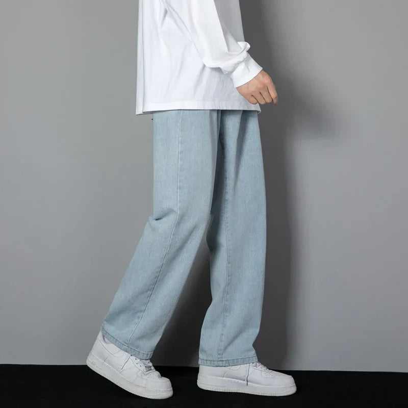 Guntram - Weit geschnittene Jeans für Herren Hellblau 2