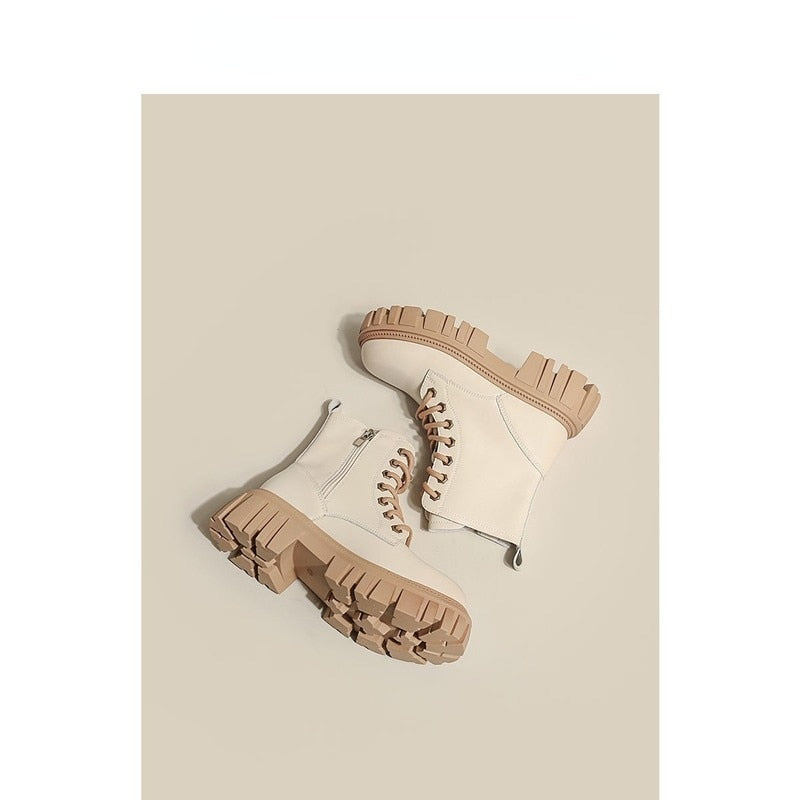 Hedda – Herbstliche Plateaustiefel Damen Elegant & Modern
