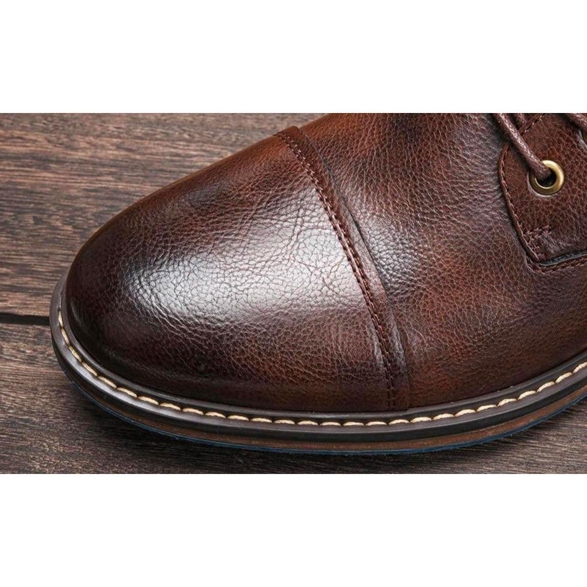 Connor - Handgefertigte Premium-Leder-Oxford-Stiefel
