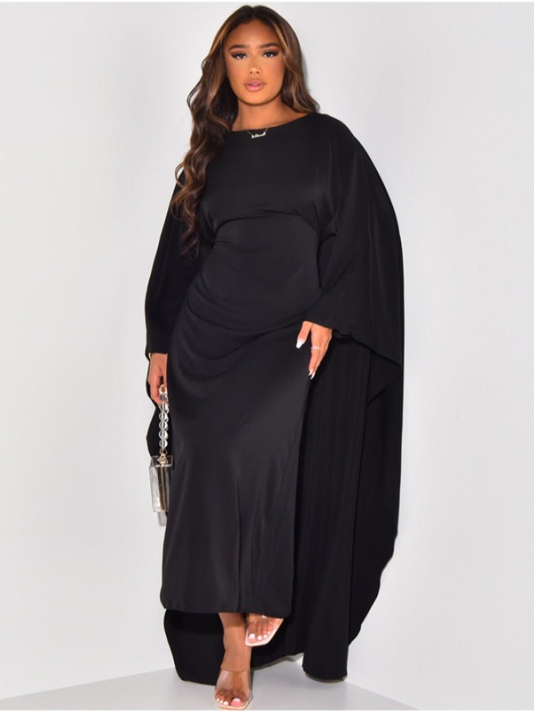 Halina-Relaxed Dress komfortabel Schwarz