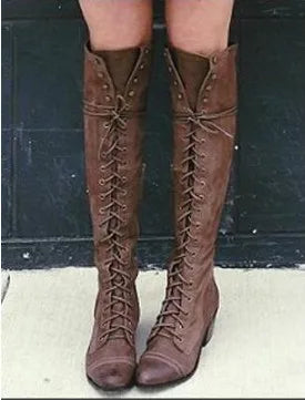 Irine - Mittelalterliche Ritterstiefel für Damen