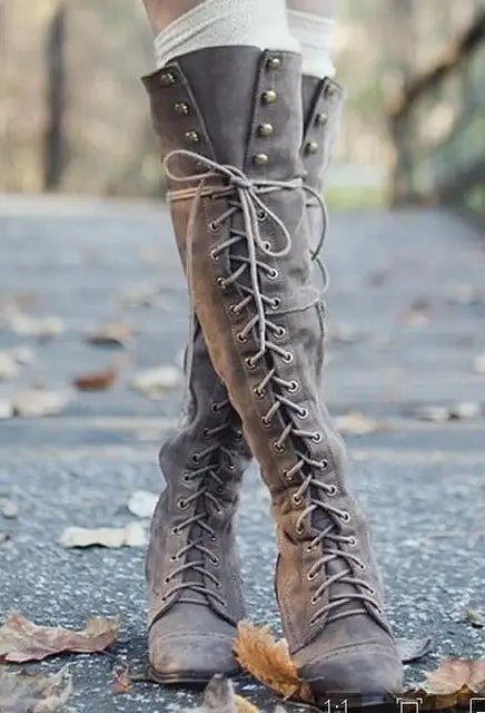 Irine - Mittelalterliche Ritterstiefel für Damen