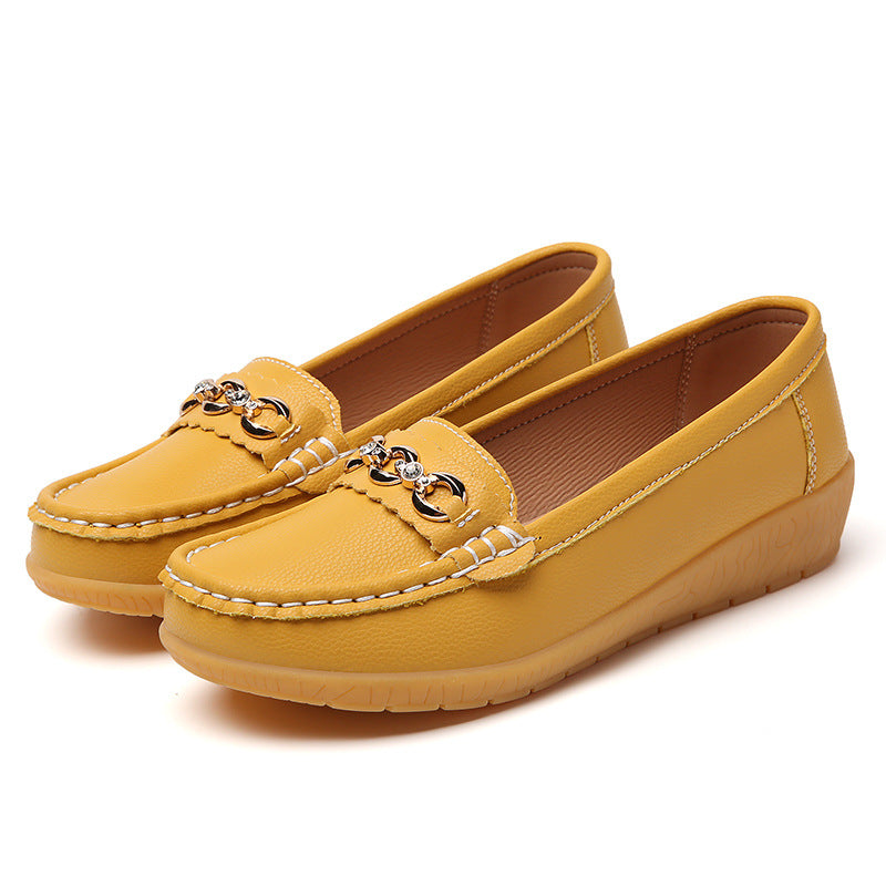 Hedda – Bequeme Slipper-Loafer zum Hineinschlüpfen Gelb