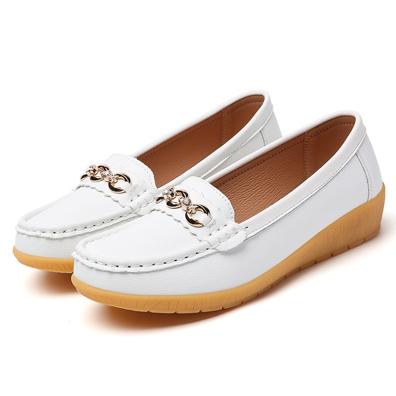 Hedda – Bequeme Slipper-Loafer zum Hineinschlüpfen Weiß