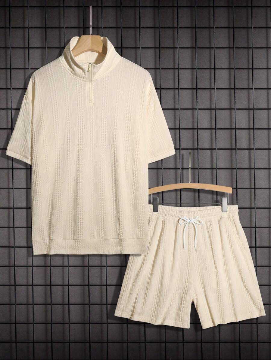 Heiko – Herren Polo Set Mit Frontzip Kurzarm Und Shorts 7