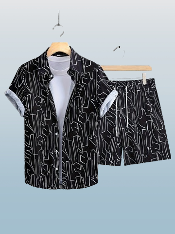 Heimar - Luftiges Sommer-Outfit für Männer Schwarz 2