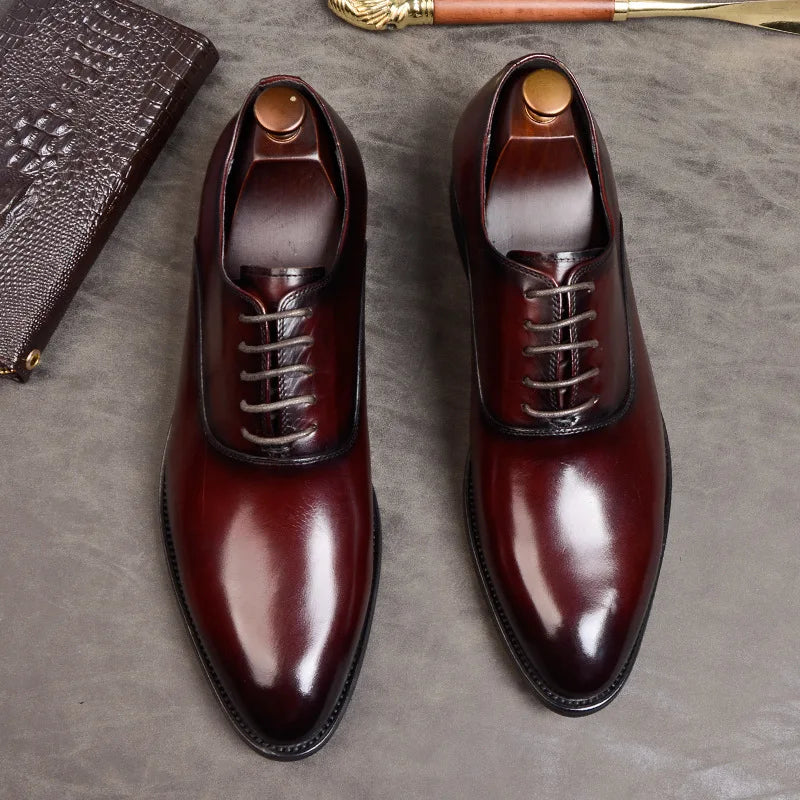 Hermann - Formelle Schuhe aus echtem Leder Braun