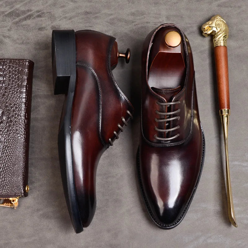 Hermann - Formelle Schuhe aus echtem Leder Braun 3