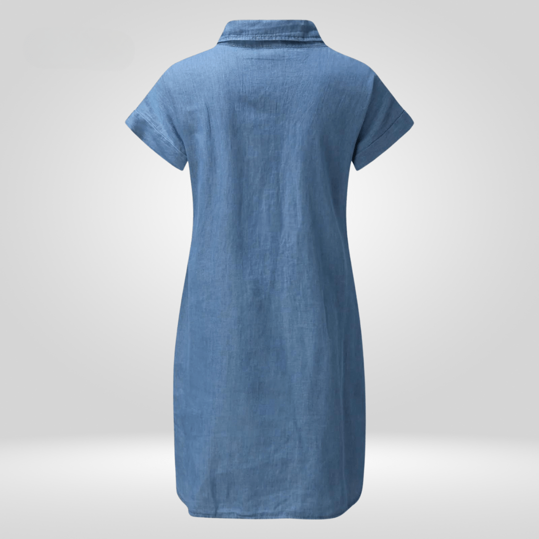 Humilia-Jeanshemdkleid Hellblau