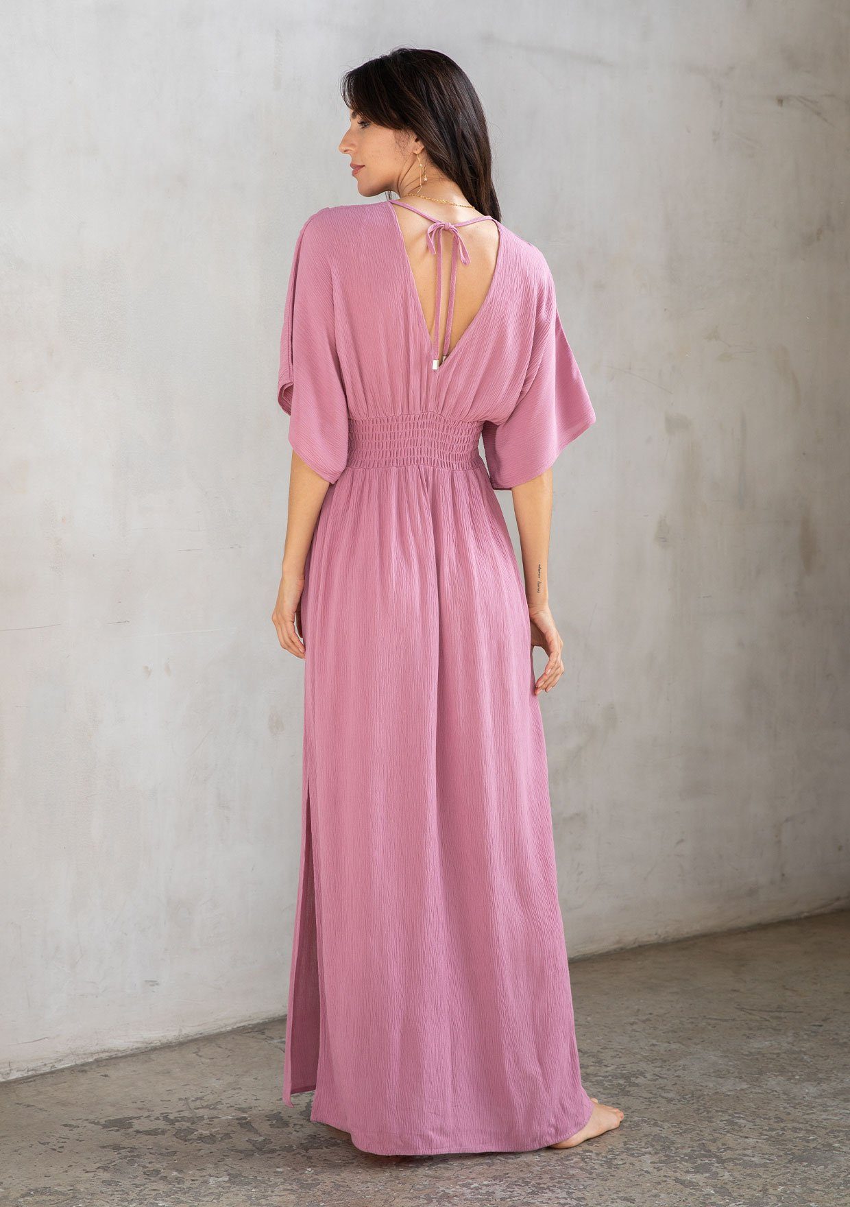 Qiana - Starchild Kimono Ärmeln Maxi Kleid