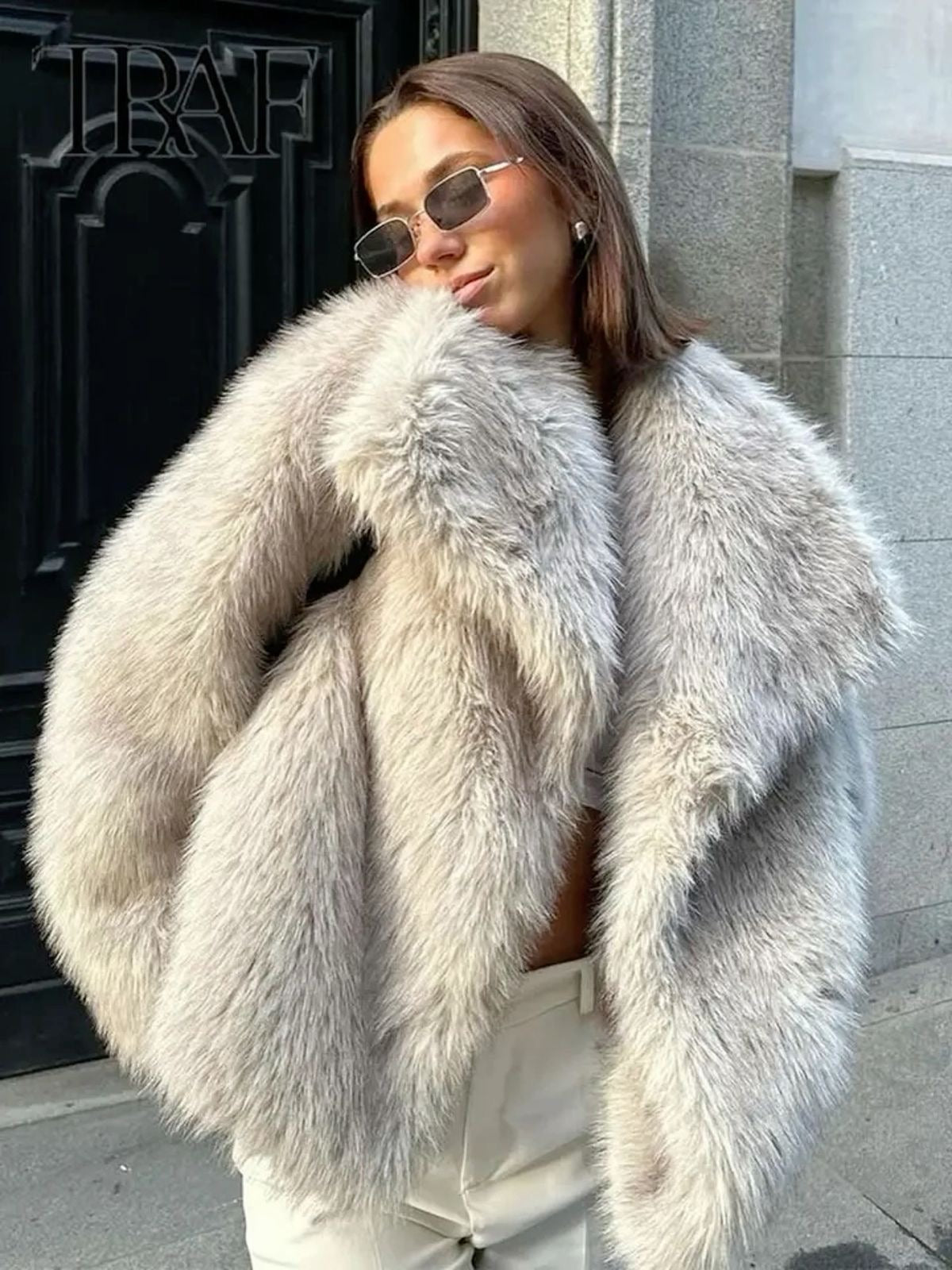 JESSY FUR COAT - korting