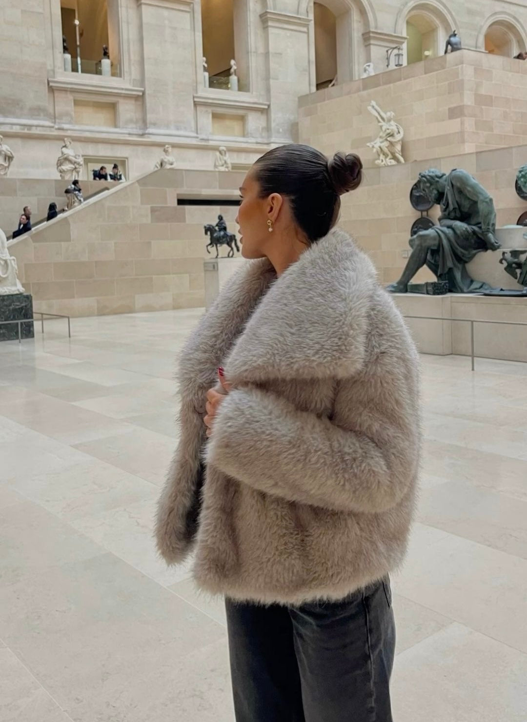 JESSY FUR COAT - korting