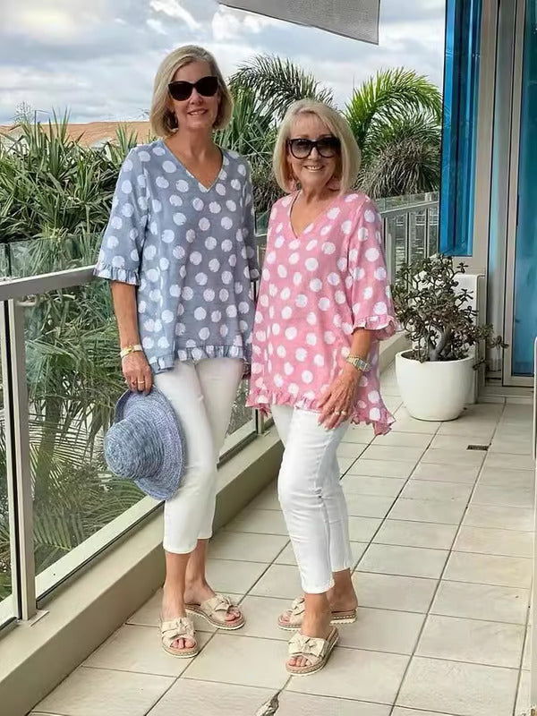Idunna - Klassische Vintage-Bluse