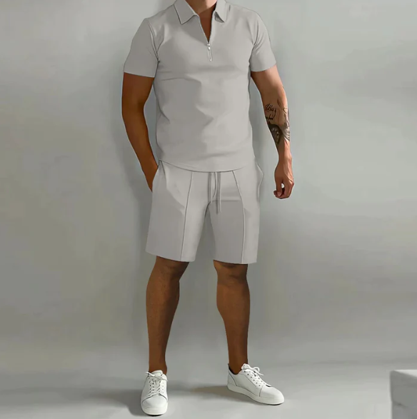 Ikarus - Herren-Sommer-Set Hellgrau