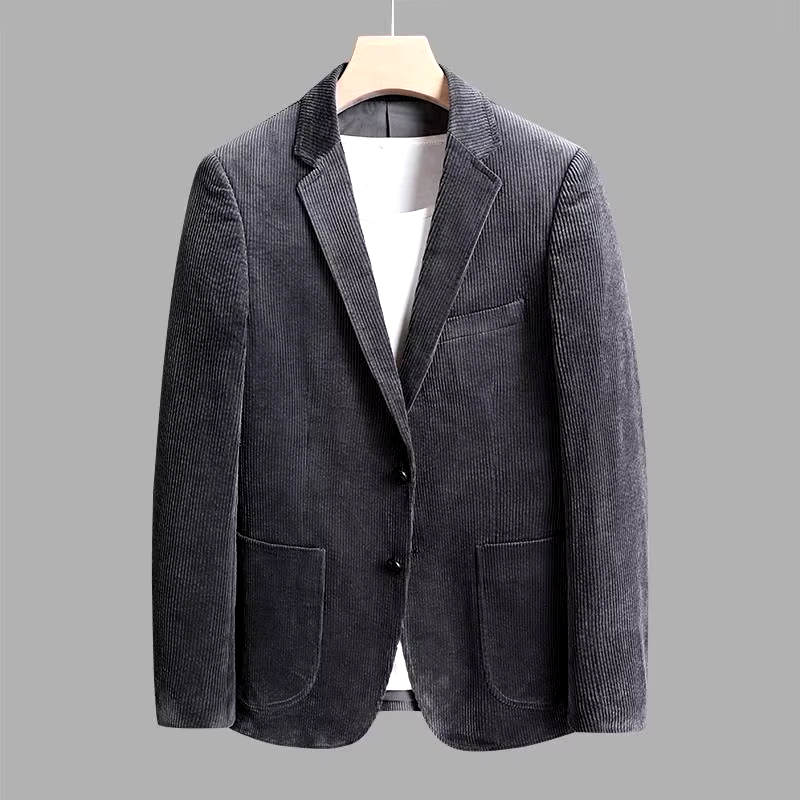 Ilias- Klassischer Cordblazer Grau