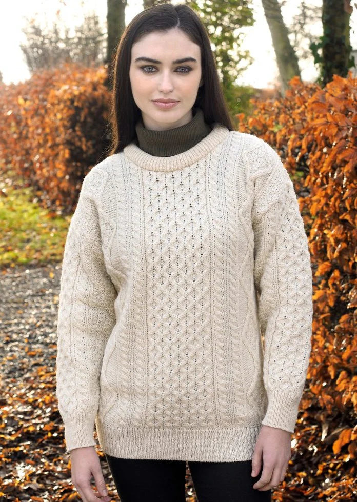 Ilse - Inis Mor Aran Sweater Natürlich