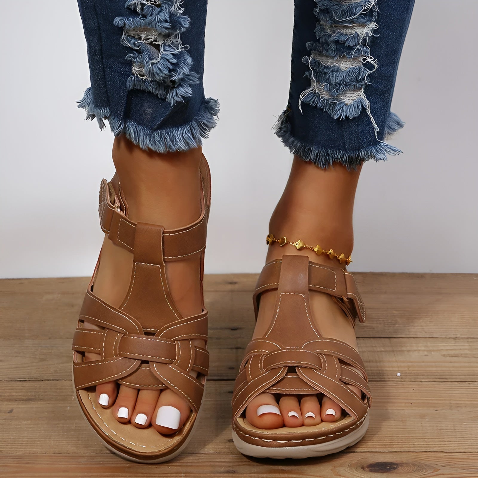 Ilse - Orthopädische Sandalen für Stil und Komfort Braun 1
