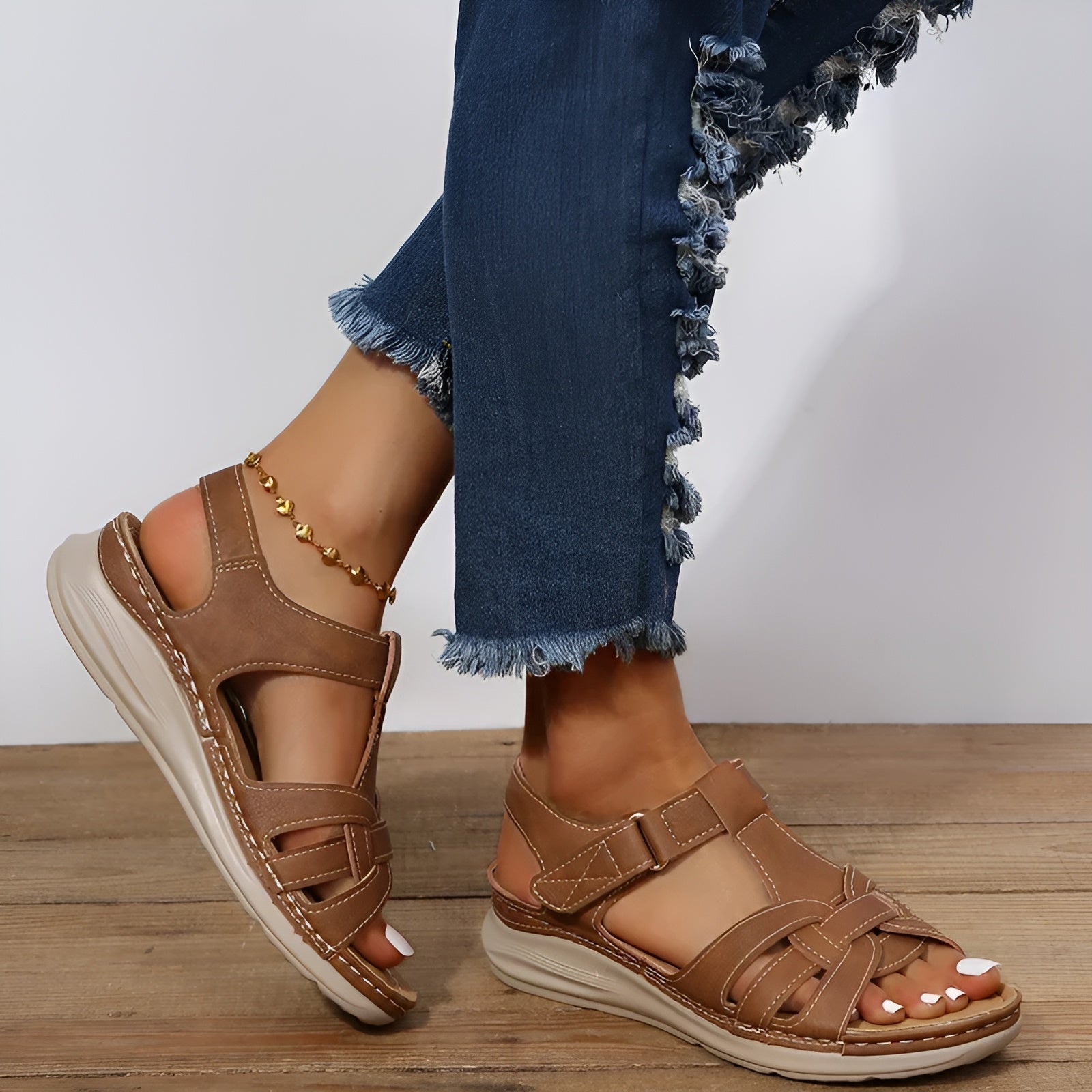 Ilse - Orthopädische Sandalen für Stil und Komfort Braun 2