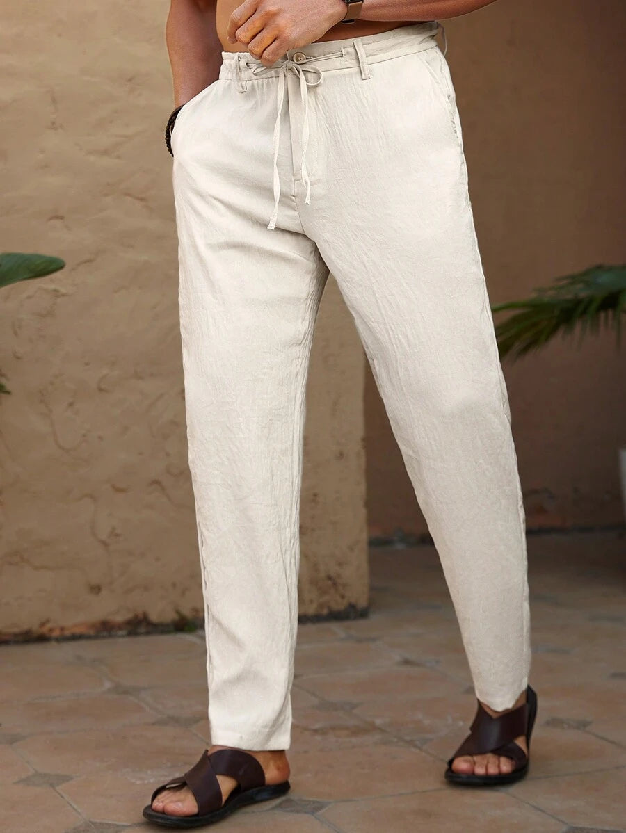 Ingmar – Herren Hose Taper Fit Unifarben Und Vielseitig 1